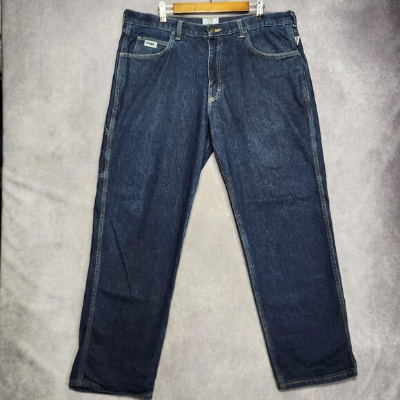 Tyndale FR Jeans Mens 38x33 Blue Arc Rated Flame Resistant Workwear USA Denim - Picture 4 of 16